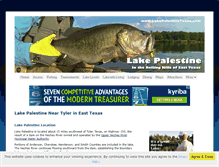 Tablet Screenshot of lakepalestinetexas.com